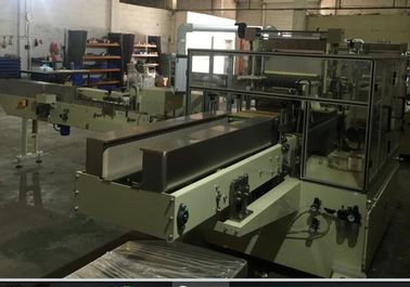 Plastic Facial Tissue Packaging Machine , Wrapping Paper Machine Vacuum Film Pulling