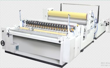 JRT / Kitchen Towel / Toilet Tissue Paper Production Line Siemens PLC With Embossing And Glue Lamination System