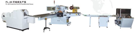 7.5Kw Pocket Tissue Paper Production Line Single And Bundle Packing
