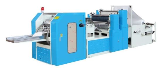 380V Automatic Transfer Unit Napkin Making Machine For Vacuum Pump Dinner High Low Fold 1/8 Type