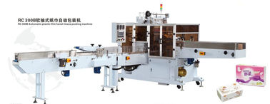 Vollautomatisches Seidenpapier, das Maschine, Plastikfilm-weiche Papierservietten-Verpackungsmaschine herstellt