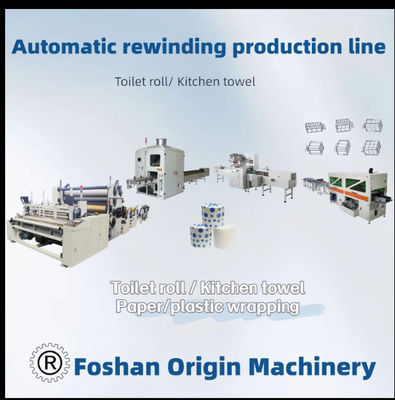 Toilettenpapier / Küchenpapier Automatische Produktionslinie Jrt Maxi Aufwickelmaschinen