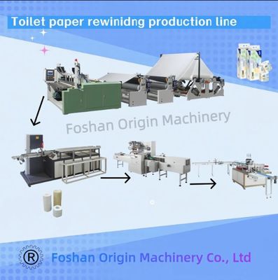 Vollautomatische Toilettenpapier-Produktionslinie mit Klebelaminierungseinheit