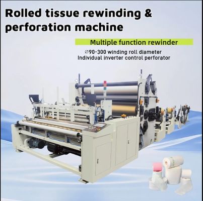 Toilettenrolle Küchentücher Maxi-Rolle Mehrfachrolle-Gewebe-Produktionslinie Maschine Umwicklung Schneiden Verpacken