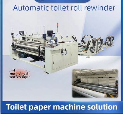 Toilettenpapierherstellungsmaschine Klein Einfache manuelle Maschine mit optionaler Prägeeinheit