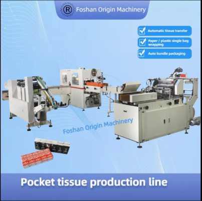 Hochgeschwindigkeits-Bündelverpackungsmaschine für automatisches Taschentuchverpacken, einfache Verbindung, Touchscreen-Parametereinstellung
