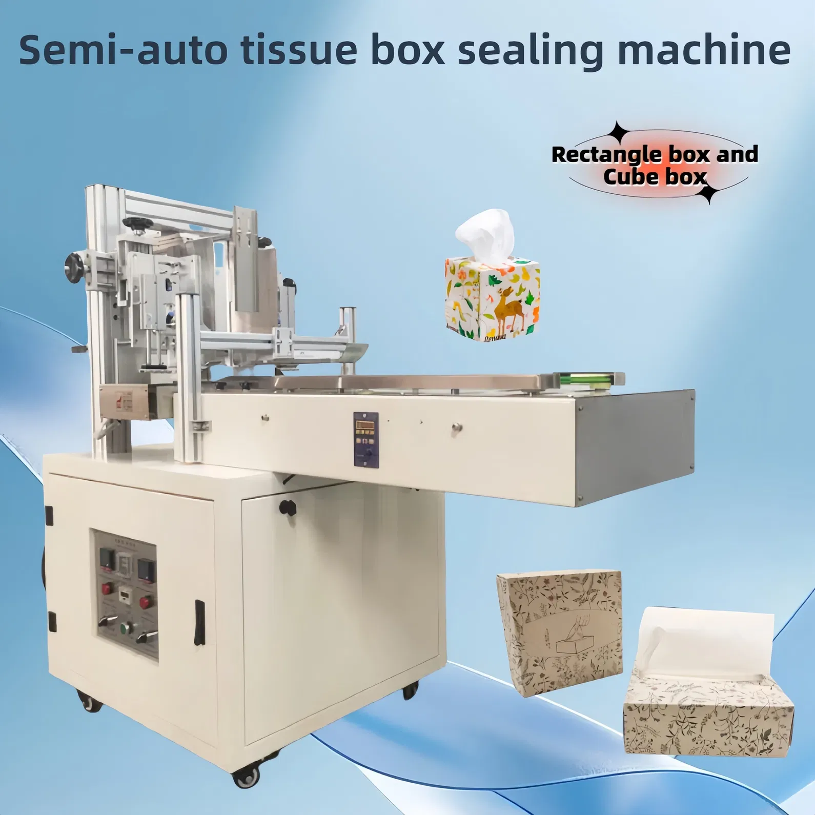 Holzstoff-Rohmaterial-Gesichtstücher-Produktionslinie mit Stahl-zu-Stahl-Prägevorrichtung und Verpackungsmaschine 3
