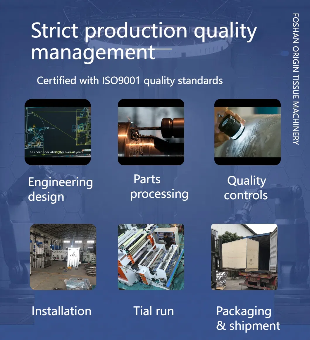 Glue Lamination Unit & Steel To Steel Embossing Unit V Fold Facial Tissue Folding Machine With Auto Transfer 4